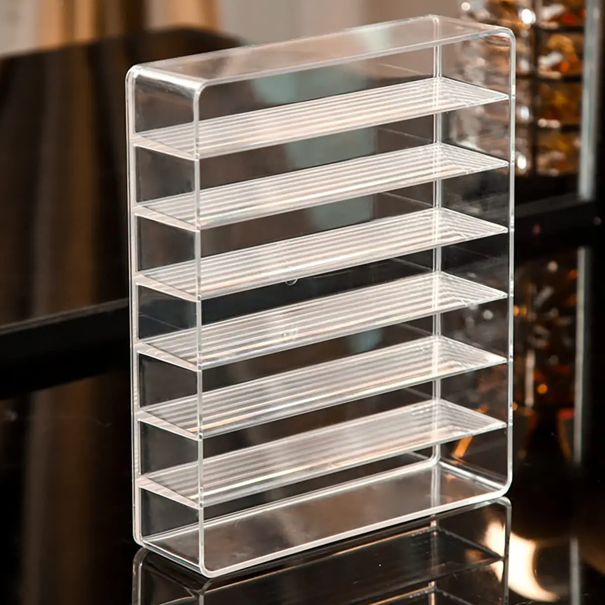 BPA Free Modern 7 Section Divided Vanity Cosmetics Storage Holder Eyeshadow Palette Makeup Organizer