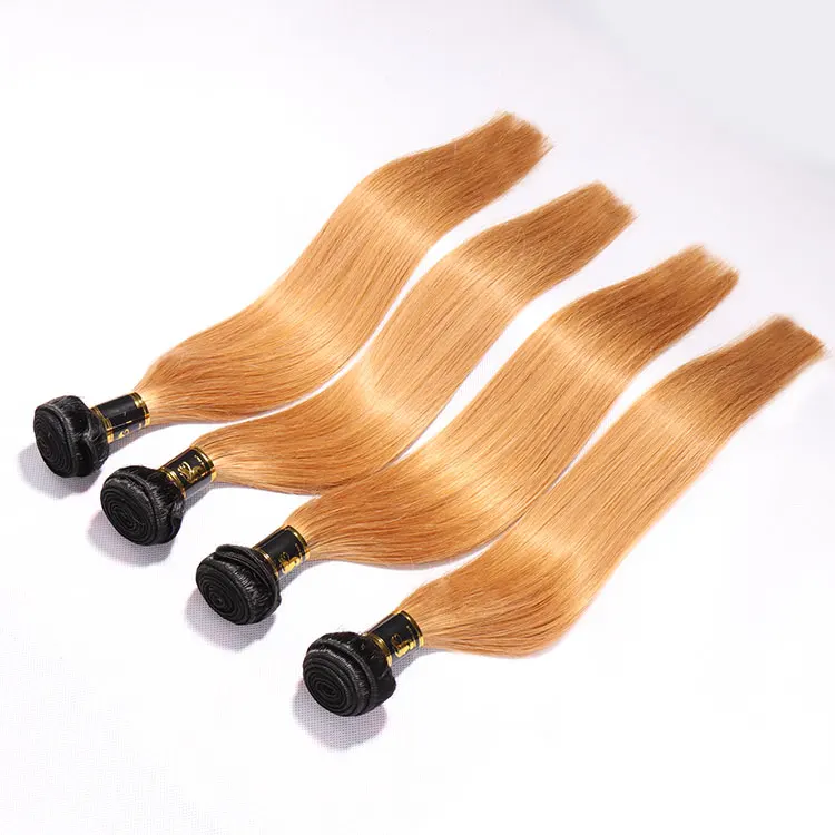 Aosun Grade 10a Highlight Color 1kg Ombre Blonde Brazilian Hair, Raw Bluk Virgin Hair, Permed 27/613# Color Hair Extension
