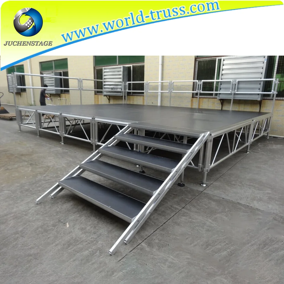 Китай регулируемые ножки для сборки сцены портативная модульная сцена наружная алюминиевая