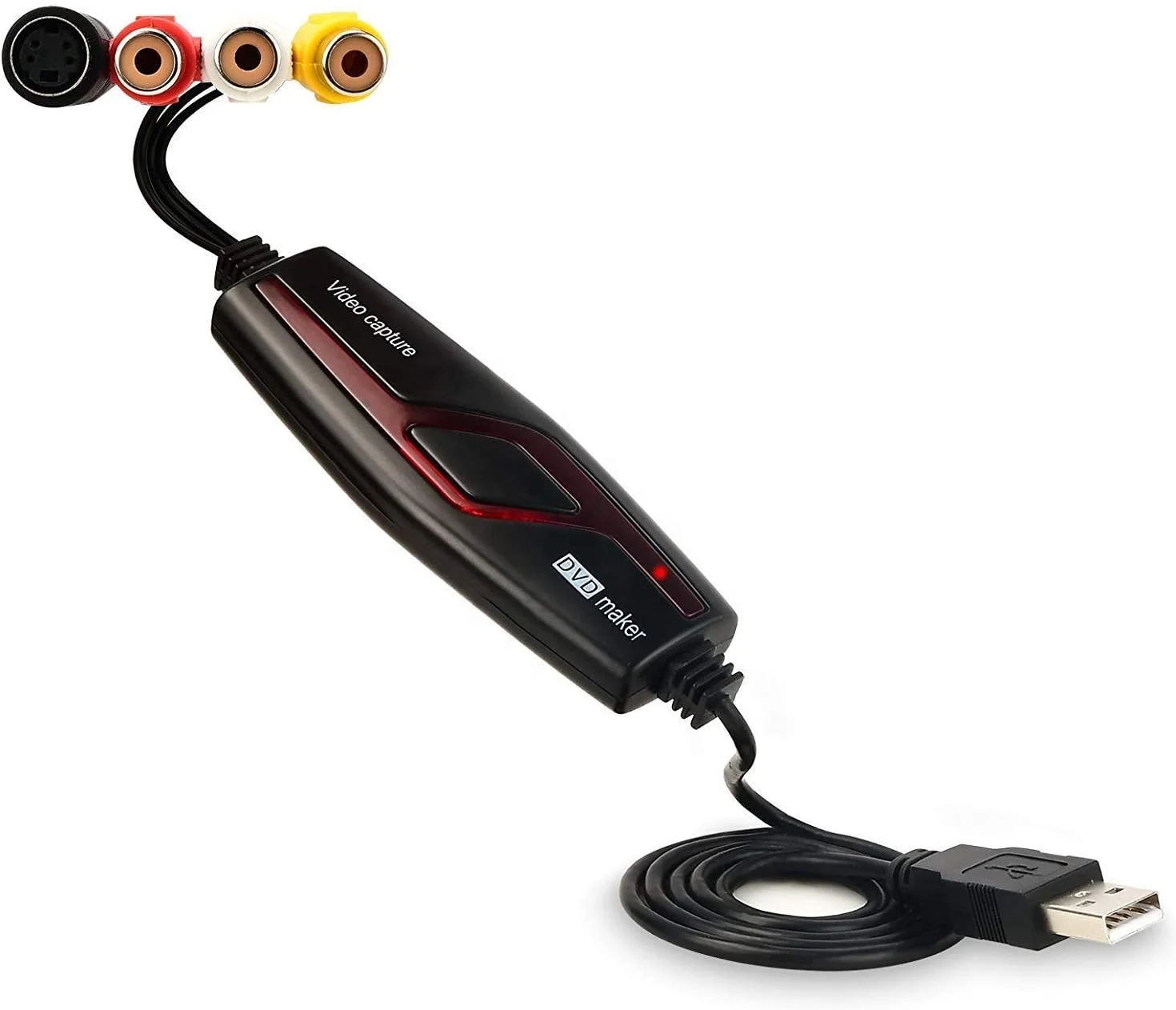 Hot sale VHS to DVD Converter, USB analog video to digital capture,Hi8 VCR TV Box grabber  for Your Mac or  PC,