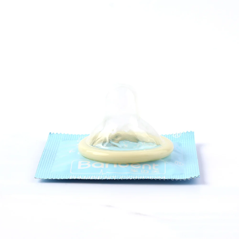 New Arrivals 10 ultra thin thread shaped blue condoms vending condoms  one condom