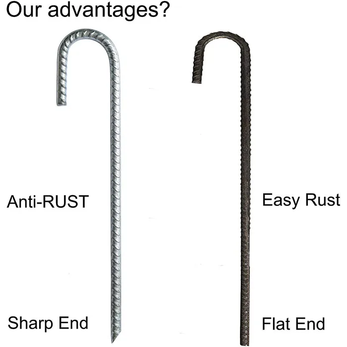 galvanized heavy duty dogs sheds fastener fixings chain link fence gazebo yard stakes staples spikes anchors ground anchor kit