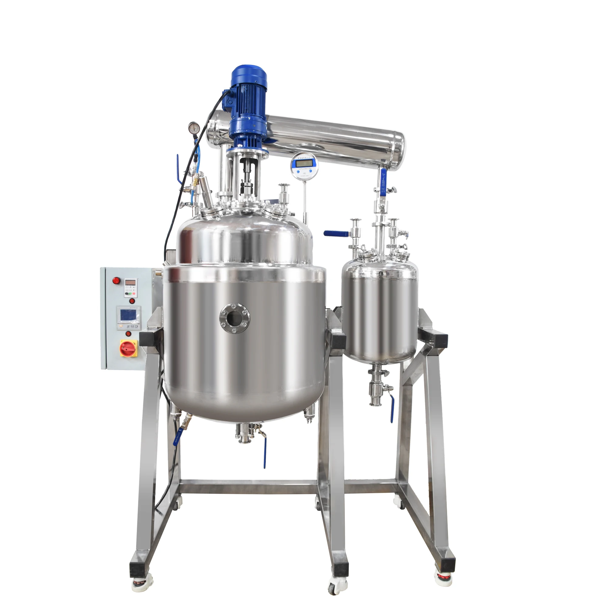 Valuen 200L Chemical Mixer Reactor With Continuous Stirrer 100l Explosion Proof Jacketed stainless steel Vacuum Reactor