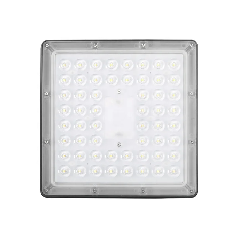 ETL outdoor led lamps Parking Garage Led Gas Station lamp CCT/Wattage adjustable lamps with sensors Square lens canopy light