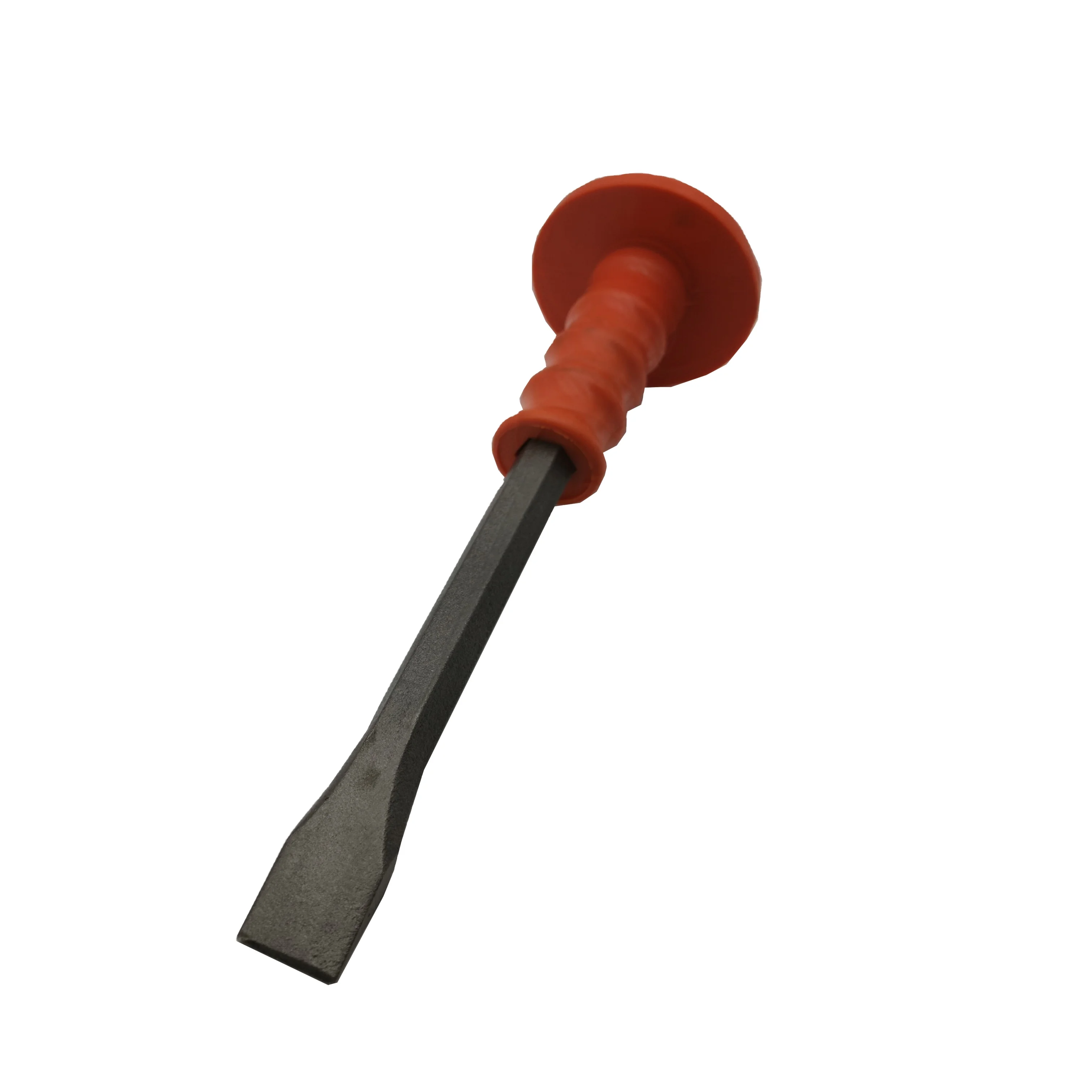 Wholesale Low Price High Quality Rubber Handle Stone Brick Masonry Forged Flat Stone Chisel