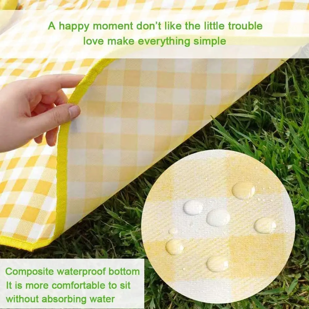 Wholesale Oxford Cloth Picnic Mat Waterproof Picnic Blanket Mat Outdoor Beach Tent Mat