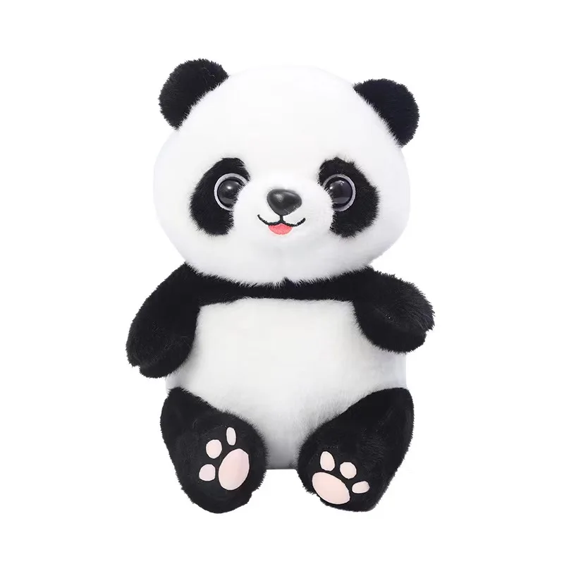 25~40cm Giant Panda Plush Toys Super Soft Pillow Cartoon Animal Bear Stuffed Baby Doll Classic Kids Birthday Christmas Gifts