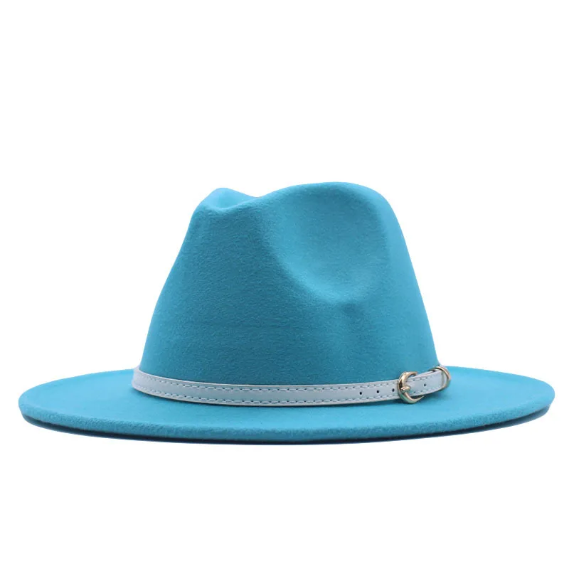 2022 Jazz Hat Autumn and Winter England Retro Top Hat Female Ladies Woolen Hat