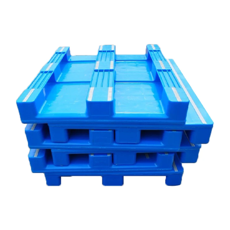1200x1000 hygienic 3 skid runners stackable plastic pallet for food pharmaceuticals