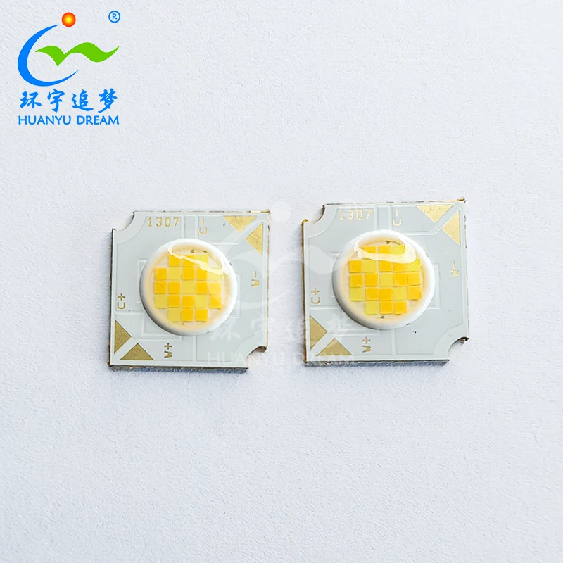 Двойной CCT 2700K + 6000K 2 в 1 на заказ 90Ra 12W двухцветный 1313 COB светодиодный чип