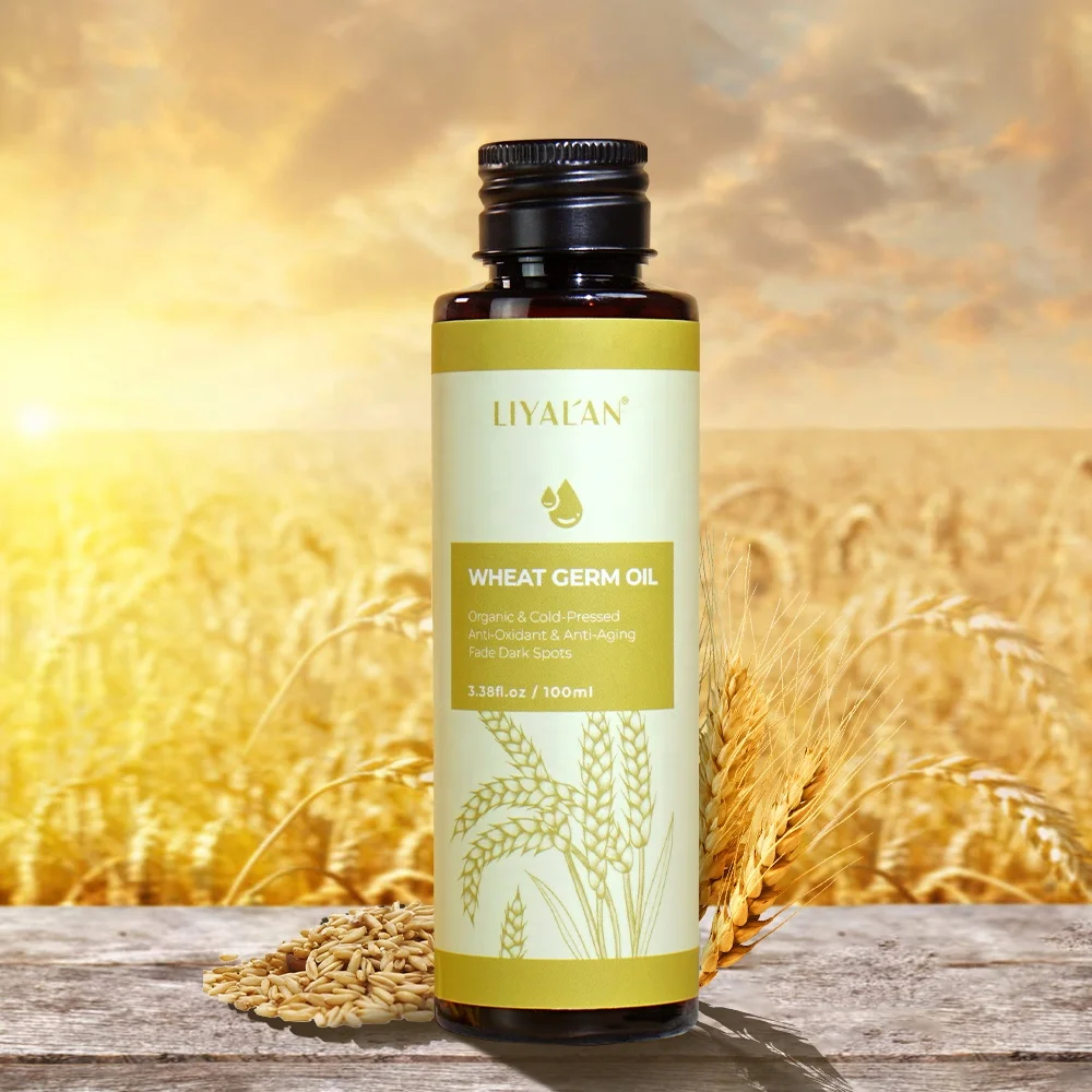 Hot Sale 100% Pure Cold-Pressed Anti-Oxidant Anti-Aging Fade Dark Spots Organic Wheat Germ Oil