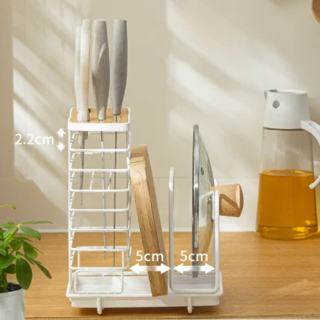 CF-120 Metal Cabinet Kitchen Supplies Storage Chopping Board Pot Cover Knife IRON Rack Kitchen Storage Holder