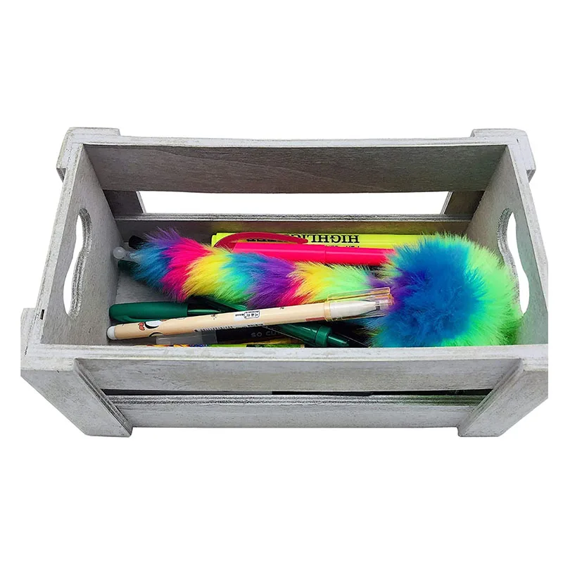 Modern new design wooden multifunctional storage boxes toy storage box desktop storage box