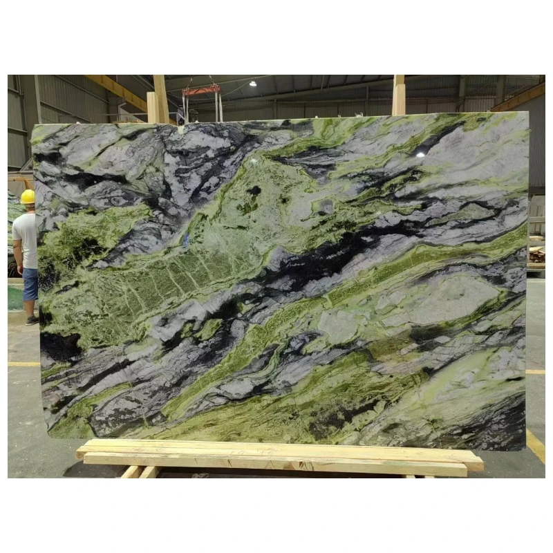 Wholesale Ancient Marmor Green JADE Natural Backlit Marble Mramor agate Slabs Panel For Table Tops