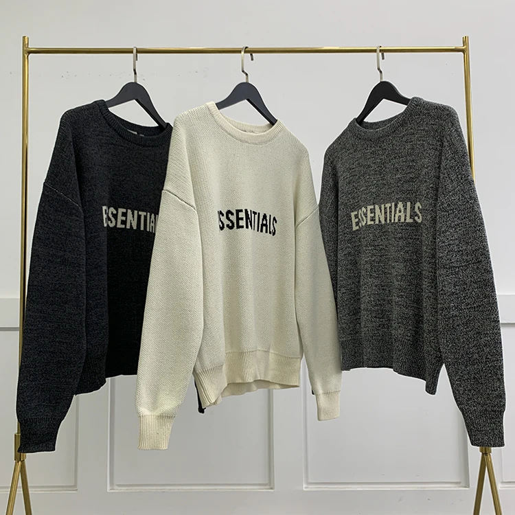 
FEAR OF GOD FOG ESSENTIALS Double line Chao brand high street loose and lazy sweater and sweater men and women 