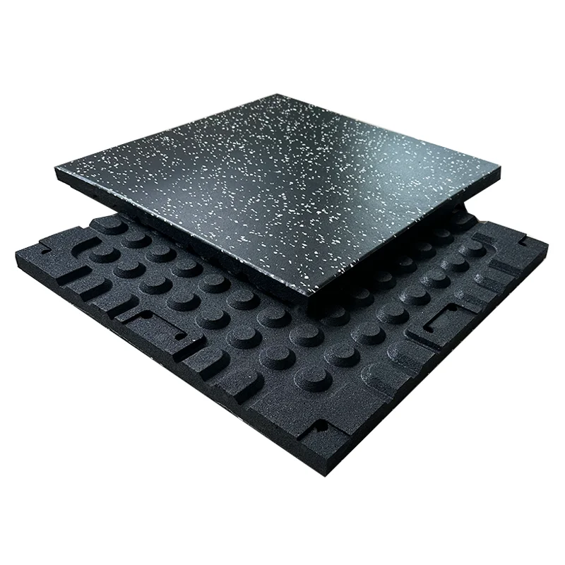 Factory LICHEN rubber flooring for gym High Density Composited rubber mat anti-vibration gym floor mat for free weight area