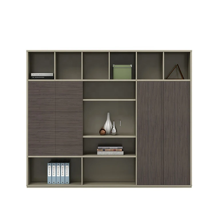 Modern Office 2 Drawers Tier Storage Book Shelf Wall Mounted Filing Cabinets Display Unit Bookcase Shelf