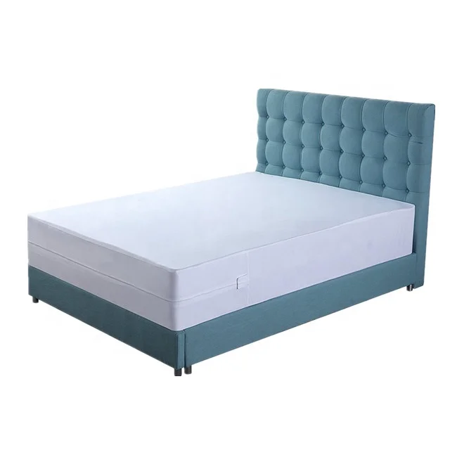 China wholesale truck quilted waterproof bed cover bedbug fabric mattress protector double