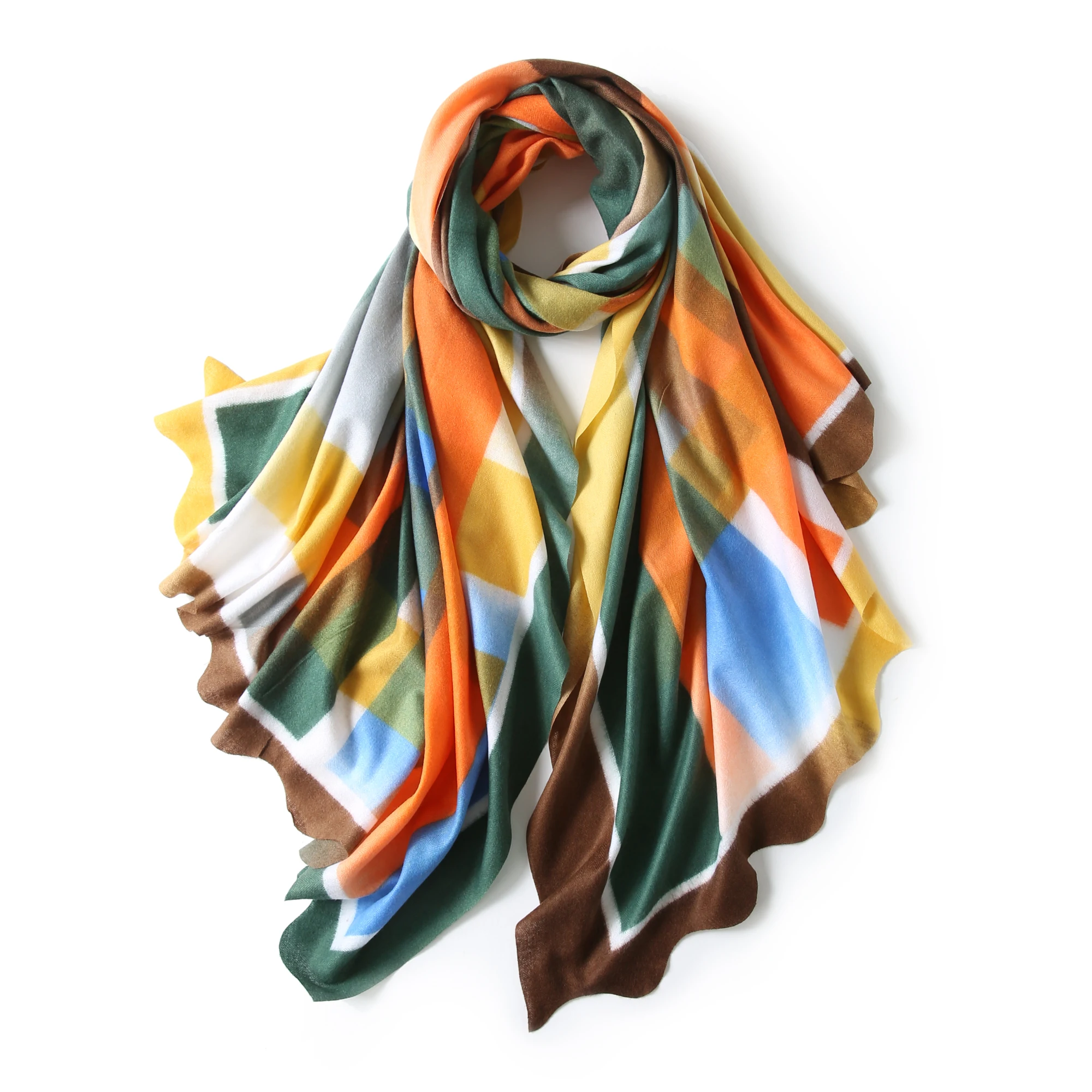 
2021 Spring 6 styles England Pula Style Luxury Shawl Cashmere Fashion Women Printed Scarf Hijab 