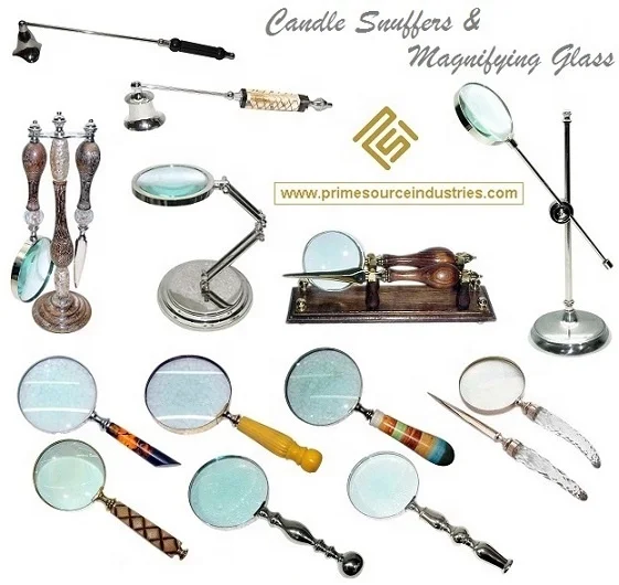 Индийский изготовленный с деревянной ручкой производитель стекла увеличением по низкой цене