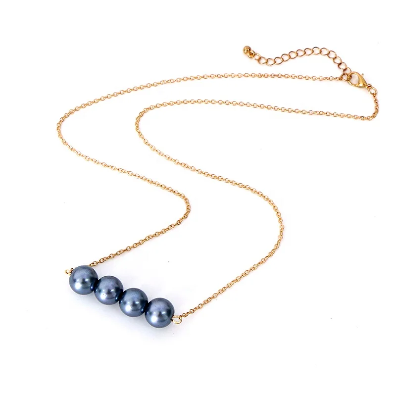 Hot Sale Pearls Hawaiian Jewelry Wholesale Necklace Personalized Pearl Gold Plated Pendant 4designs