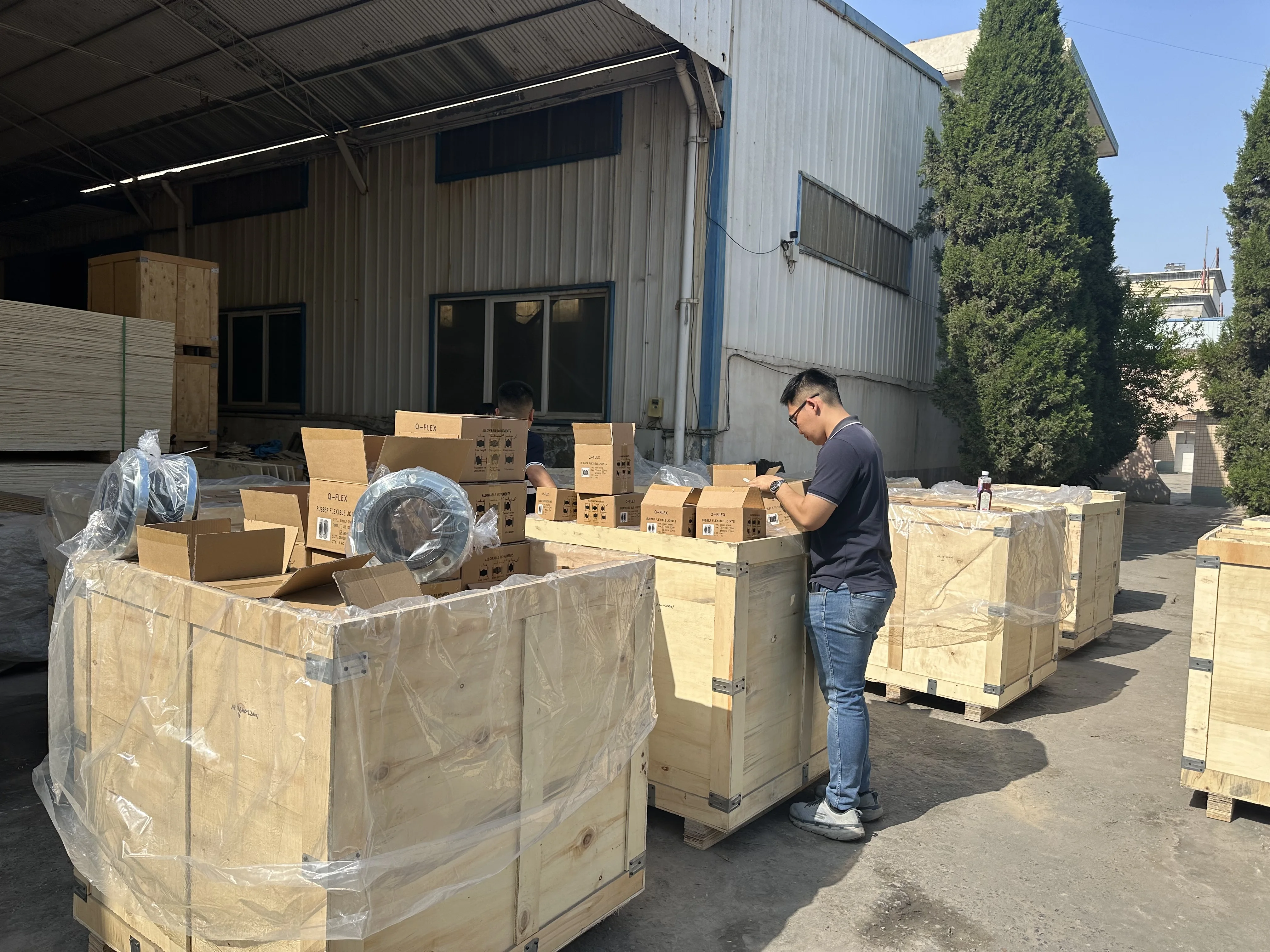 Huayuan Expansion Joint With Rubber Gasket Joint Rubber Seals Bellows Flexible Connection Single Sphere Rubber Expansion Joint