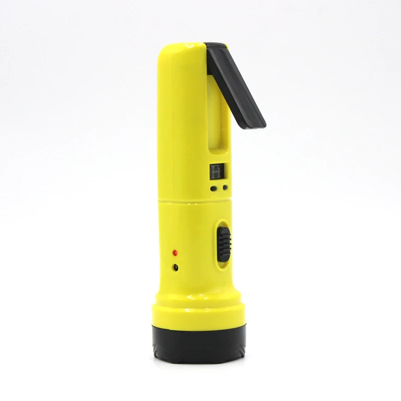 EcoMatters  solar rechargeable flashlight with clock torch light led flashlight