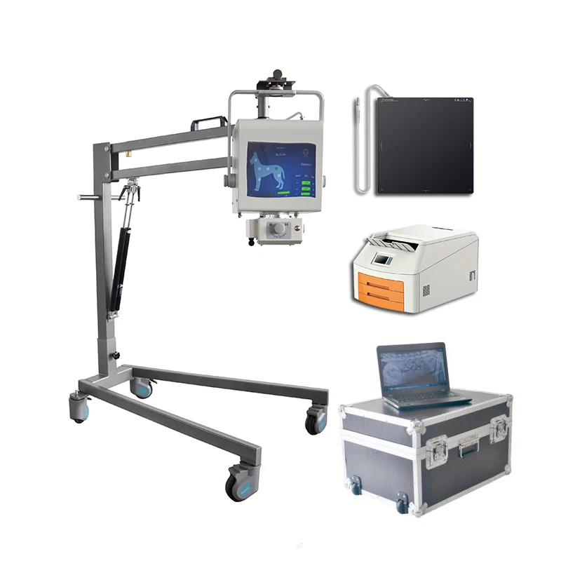 Medical Equipment Vet Clinic Dog Cat Animal Full Set Portable Mobile Veterinary X-ray Machine