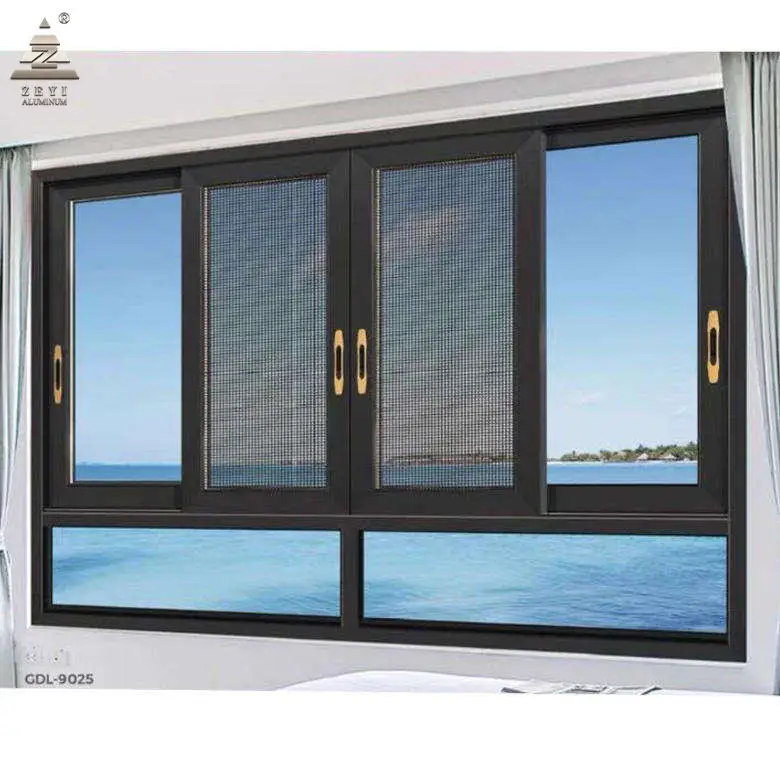 Best selling sliding window for balcony sliding window caster price jindal aluminium sliding window sections