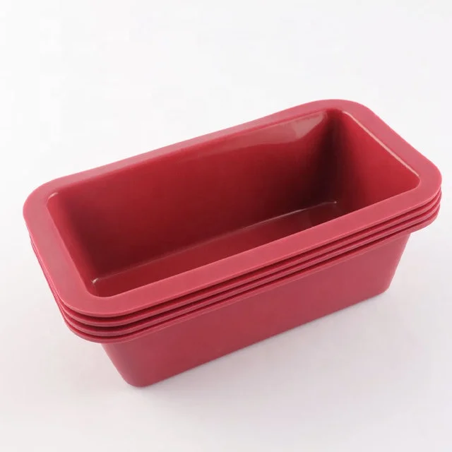 Wholesale Silicone Cake Mold Rectangular Bread Baking Pan Household DIY Baking Supplies Toast Mold