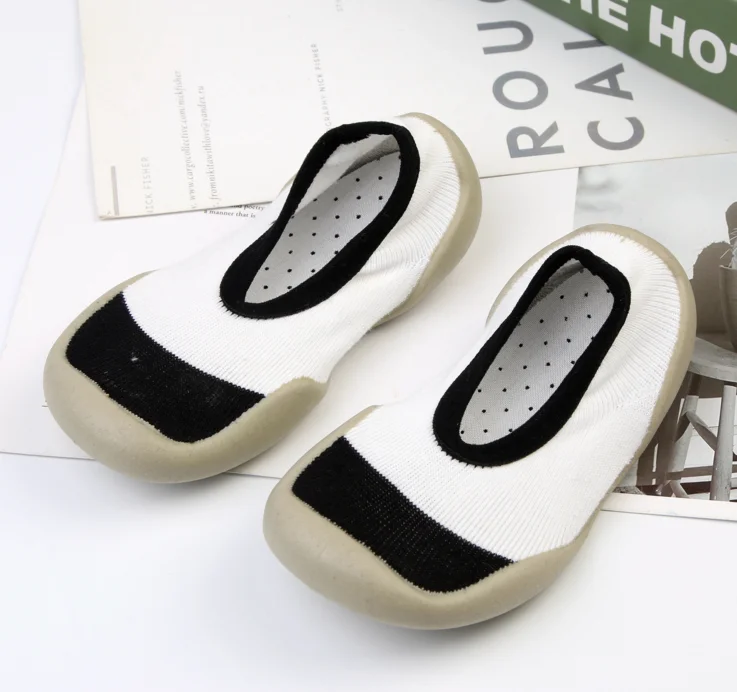 Unisex Baby Socks Shoes Anti Slip Floor Socks with Soft Rubber Bottom Infant Newborn Cotton Sock Boots