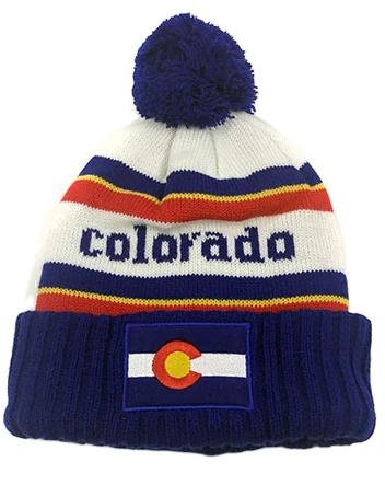 High Quality Hot Selling Acrylic Winter Cuff Jacquard Knitted Pom Beanie Hat Soft Plaid Patterned for Headwear Promotional Gift