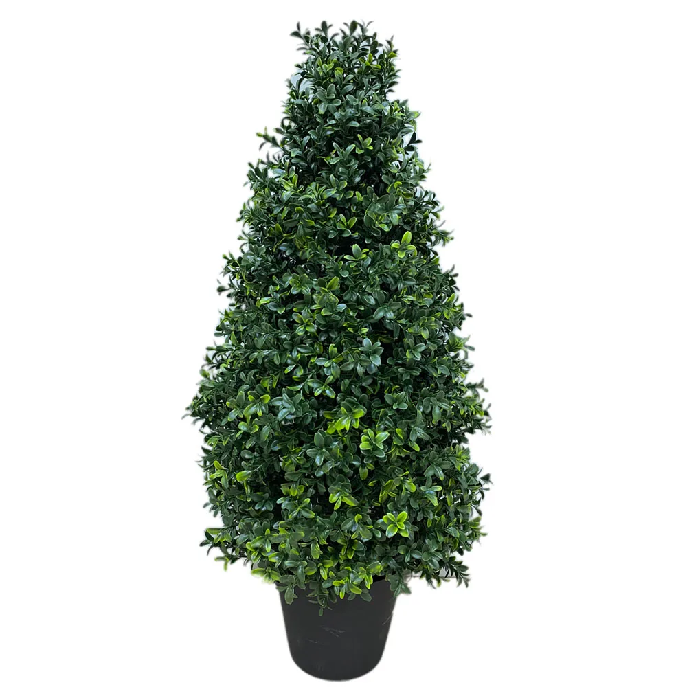 Outdoor Decorations Artificial  Plants Garden Home Multiple Green Boxwood Cone Tree