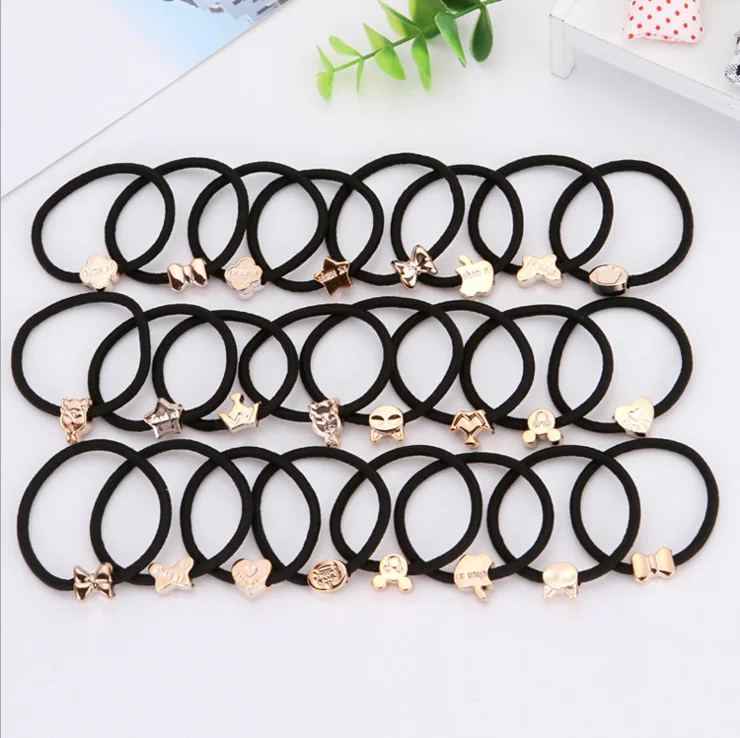 Fashion Design Popular ponytail hair bands Japan simple style elastic hair ring girls