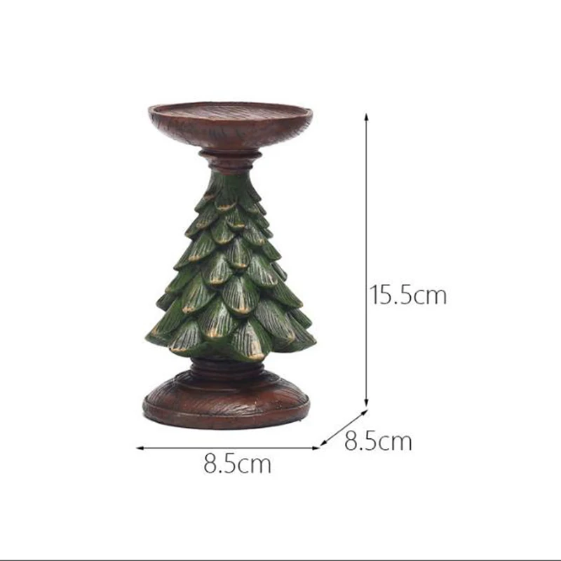 Wholesale Christmas Tree Shape Resin Candle Holder High Quality Home Decor Christmas Gift Other Candle Holders Lanterns & Jars