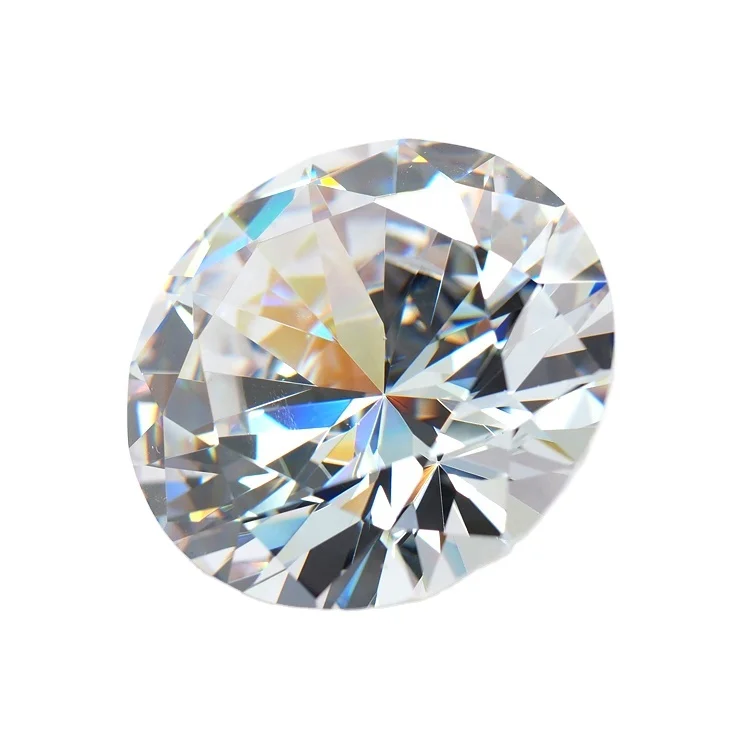 Wuzhou Wholesale round brilliant cut white cubic zirconia
