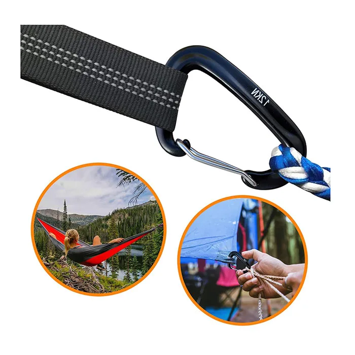 5kn High Quality Dog Leash Carabiner For Strap Metal Hook Custom Locking Wire Gate Carabiner 12kn Carabiner