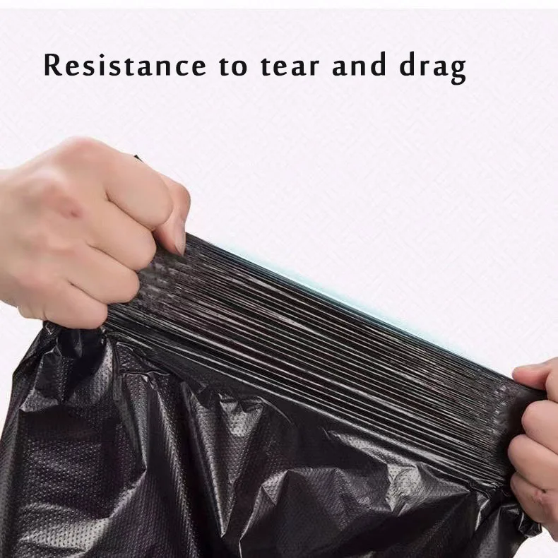 Garbage bags Household thickened tote Plastic bags Factory direct sales Flat mouth black large vest Plastic bags wholesale
