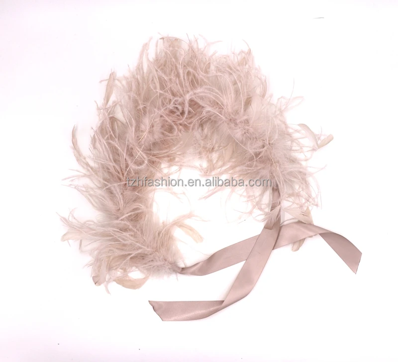 Wholesale Black Turkey Coque Ostrich Feather Boa Scarf For Party Wedding dress
