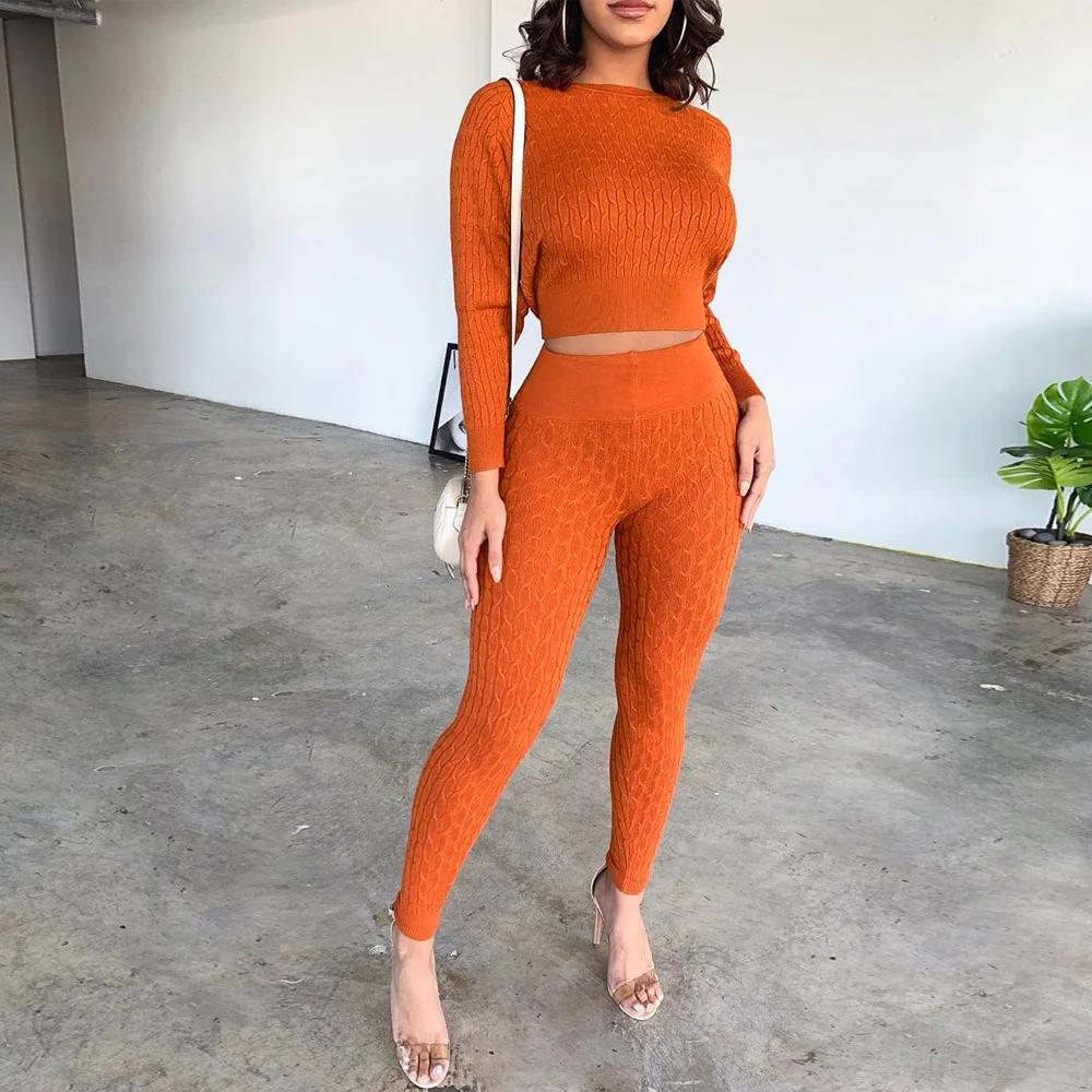 Спортивный костюм HJ ZSE31 с длинным рукавом, 4 цвета, комплект из двух предметов, длинные брюки, женская одежда + женский свитер, на осень-зиму