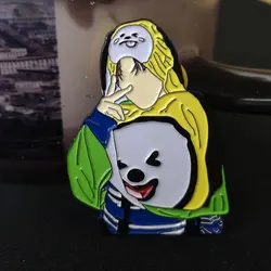 Vast Gifts 2022 Cheap Custom Korea Movie Star Soft Metal Lapel Enamel Badges Pins