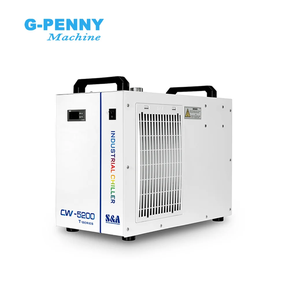 S&A CW-5200 Industrial Chiller 1400W Water Cooling Capacity For CO2 Laser CNC Router Machine