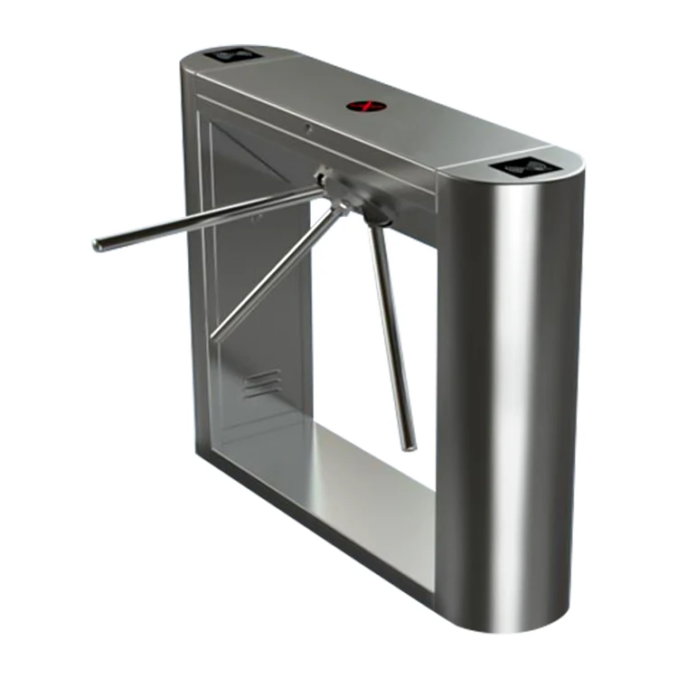 New Pedestrian Gym Bridge Tripod Turnstile Fingerprint Card Turnstile Drop 304 Stainless Steel