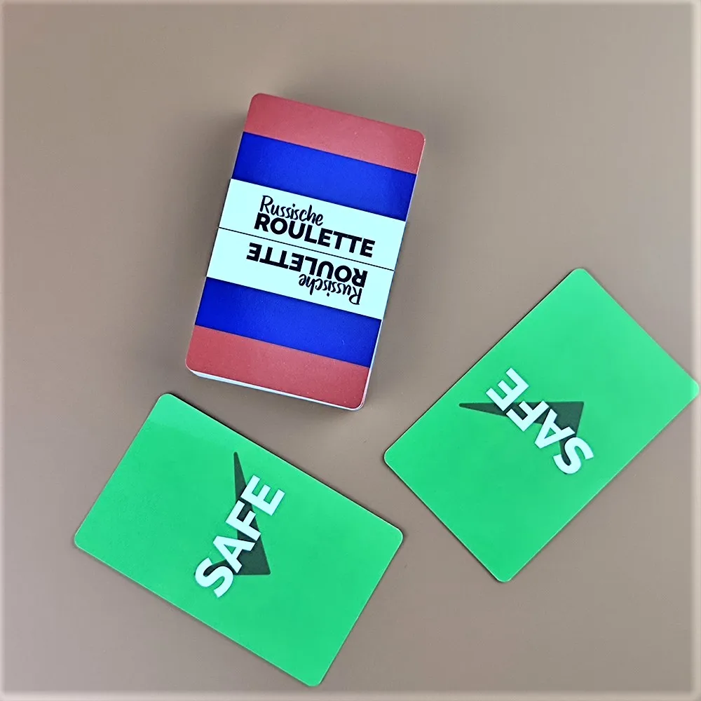 Карточная игра 300Gsm бумажные экологически чистые флэш-карты с пластиковыми перепловыми кольцами