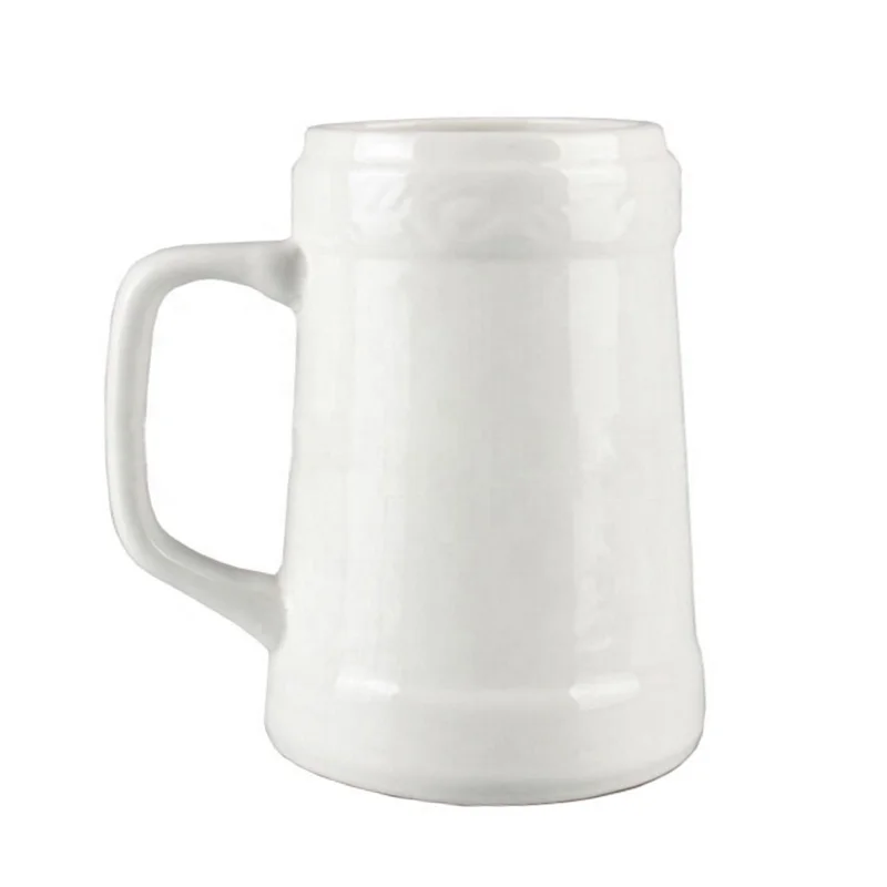 Custom logo 300ml ceramic beer mug oktoberfest German beer stein