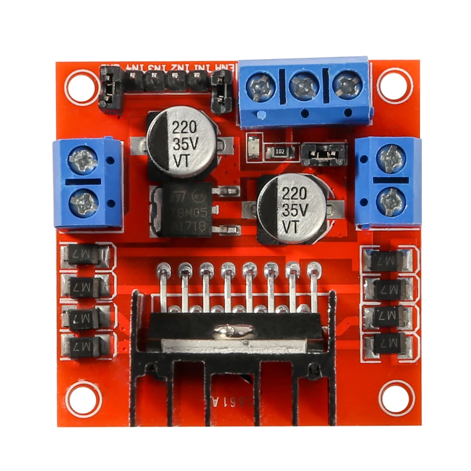 5PCS L298N Dual H Bridge DC Stepper Motor Driver Controller Board Module for Arduino L298N for Smart Car Robot