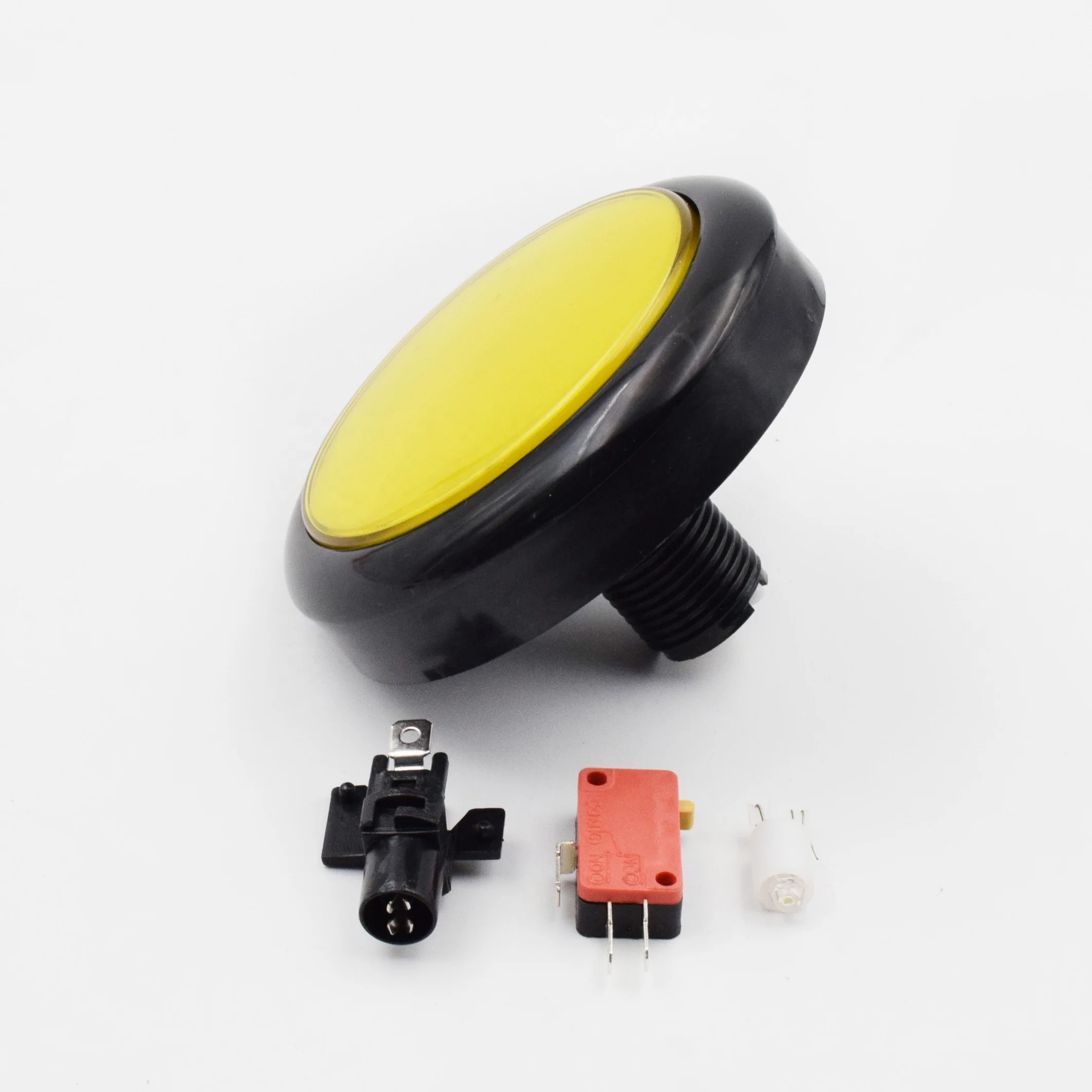 high quality arcade game machine 100mm illuminated flat top push button switch
