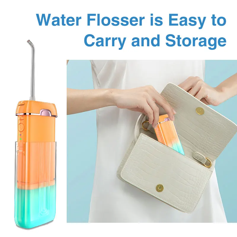 Professional Cordless Electric Tooth Flusher USB Rechargeable Dental Oral Irrigator for Oral Care