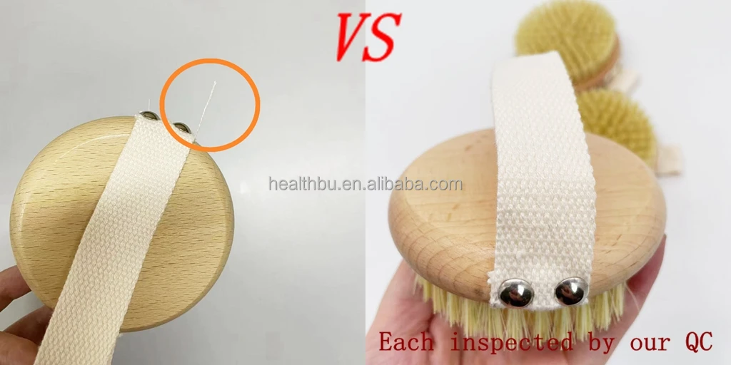 Manufacturers Wooden body brush vegan body brush bristle sisal massage brush wholesale