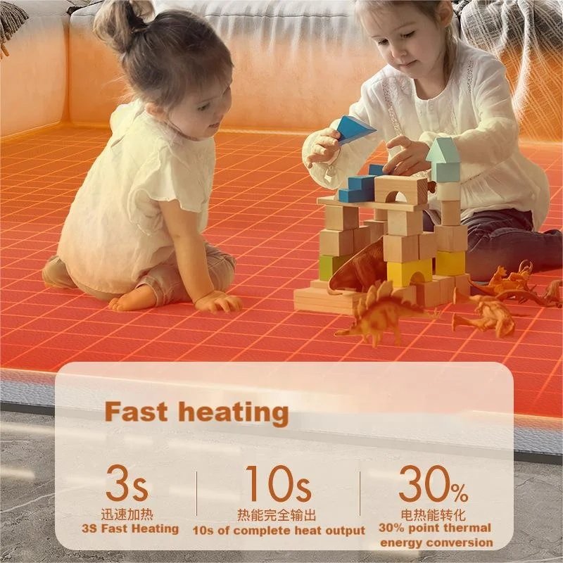 Newest Hot Sale Home Graphene Heating Carpet And Foldable Rugs Heating Rug in living room with Intelligent mite removal function